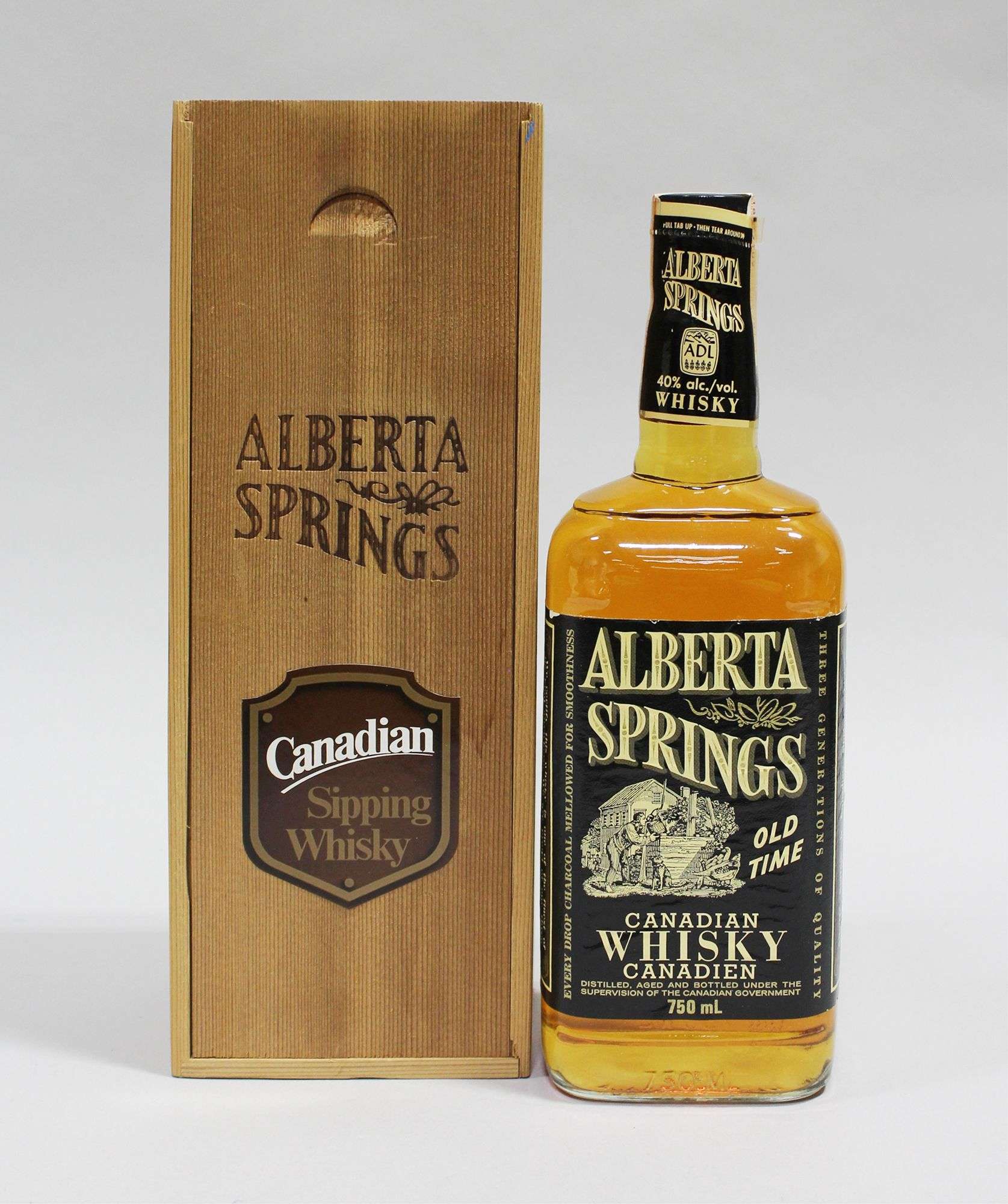 Alberta Springs Old Time Canadian Whisky - Hodgins Halls
