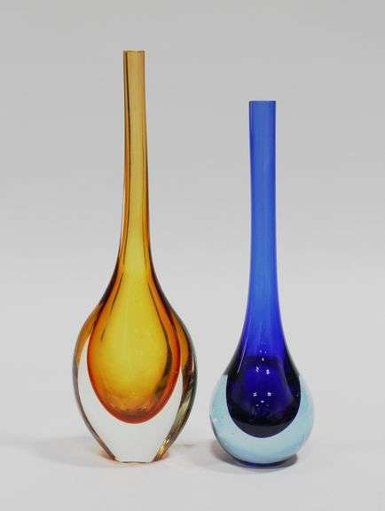 DROP GLASS VASES (2)