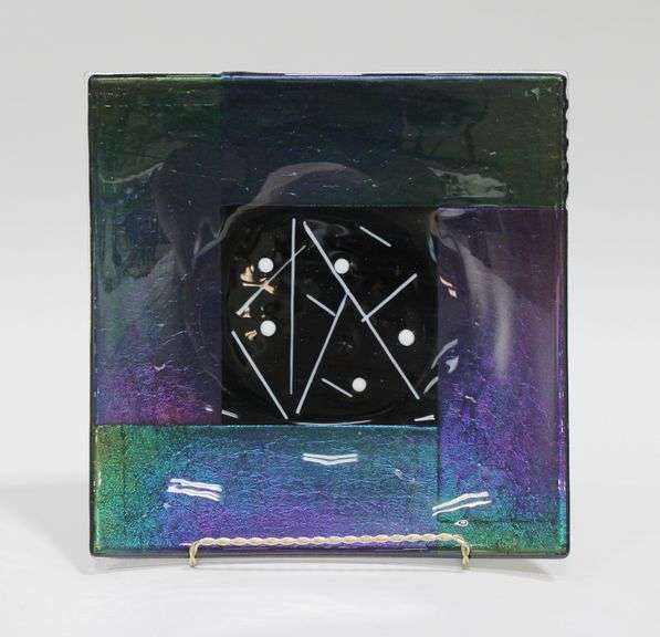ART GLASS PLATE