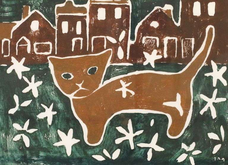 JANET MITCHELL, COLOUR CLAY PRINT