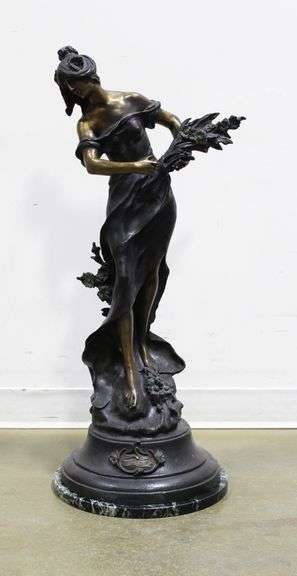 MOREAU SPELTER BRONZE SCULPTURE