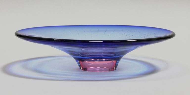 KOSTA BODA "ZOOM" PEDESTAL GLASS DISH