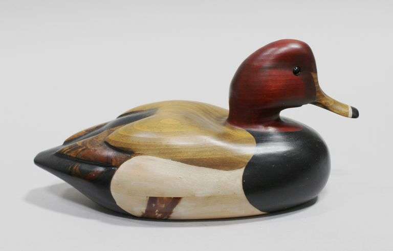 TOM TABER WOODEN DUCK DECOY
