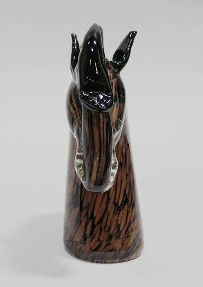 MURANO GLASS HORSE BUST
