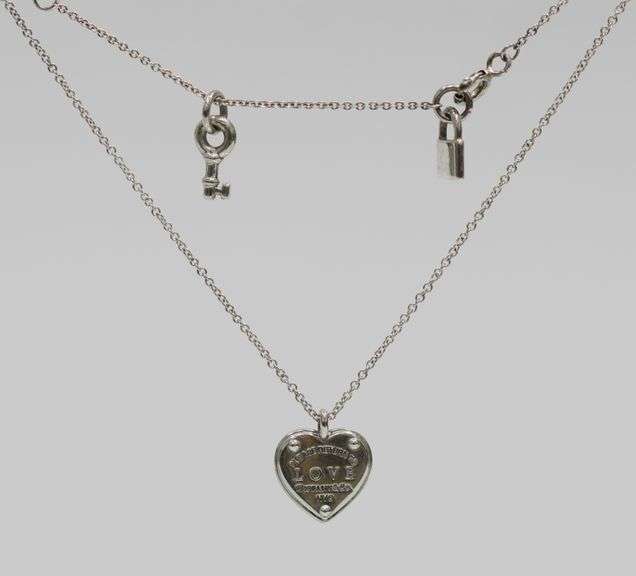 "RETURN TO TIFFANY" SILVER HEART TAG NECKLACE