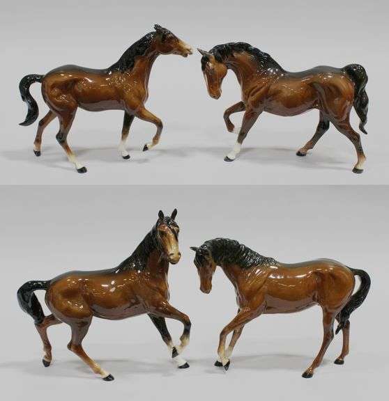BESWICK "SPIRITED" HORSE GROUP (4)