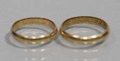 14kt YELLOW GOLD BANDS (2)