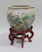 QING DYNASTY CERAMIC PLANT POT