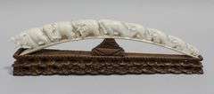CARVED IVORY TUSK BRIDGE
