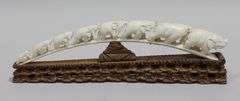 CARVED IVORY TUSK BRIDGE