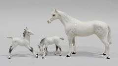 BESWICK BOIS ROUSSEL AND FOALS (3)