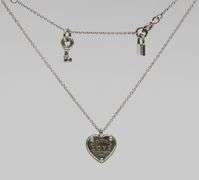 "RETURN TO TIFFANY" SILVER HEART TAG NECKLACE