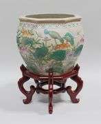 QING DYNASTY CERAMIC PLANT POT