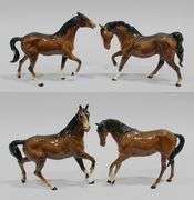 BESWICK "SPIRITED" HORSE GROUP (4)