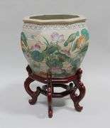 QING DYNASTY CERAMIC PLANT POT