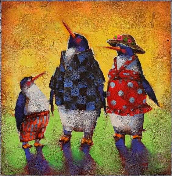 ANGIE REES, ACRYLIC ON WOOD PANEL - Hodgins Halls Auction Group