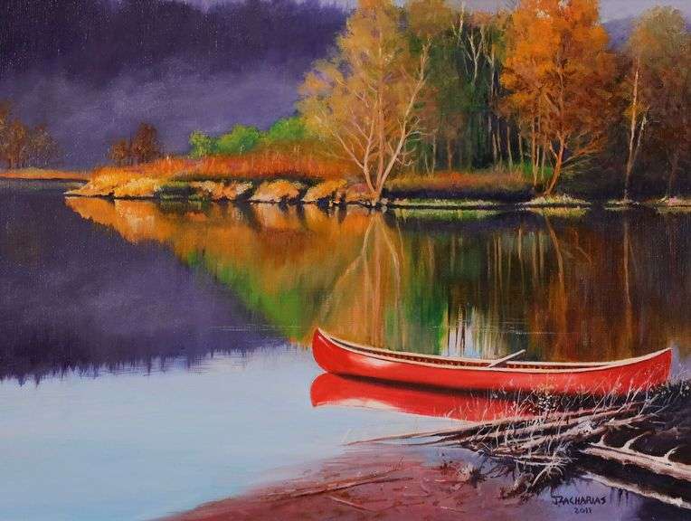 JOHN ZACHARIAS, OIL ON CANVAS