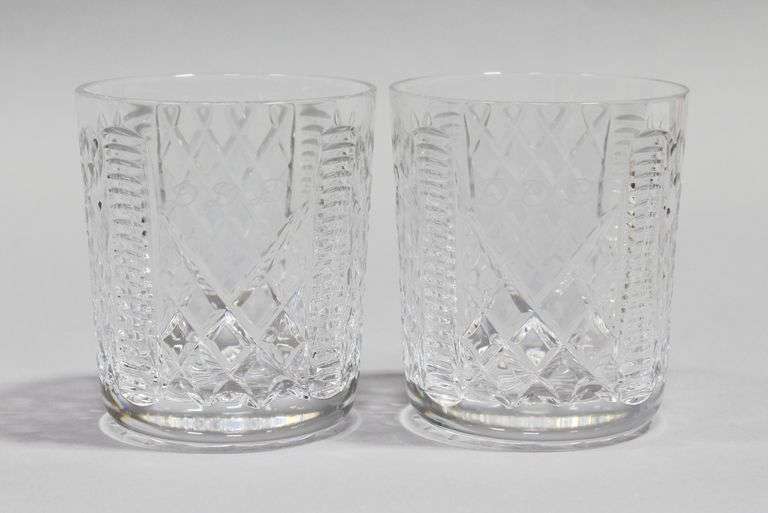 NOVA SCOTIAN CRYSTAL "TITANIC" LOWBALL (2)