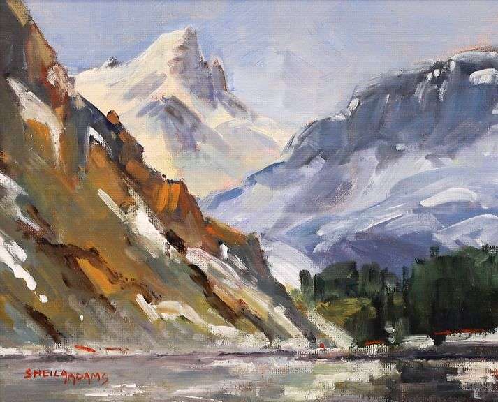 SHEILA ADAMS, ACRYLIC ON BOARD