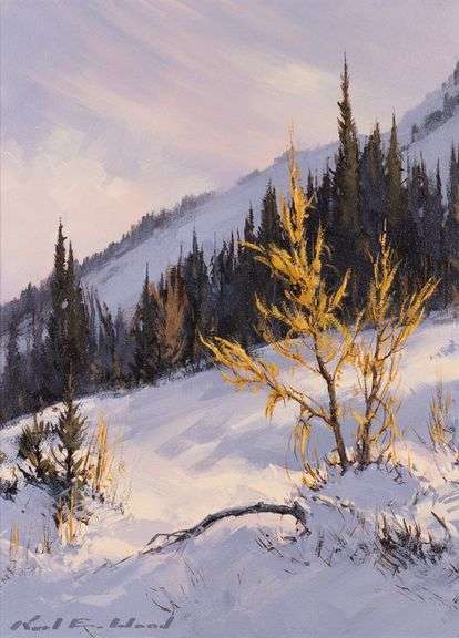 KARL E. WOOD, OIL ON MASONITE