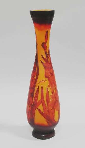 GALLE STYLE GLASS VASE