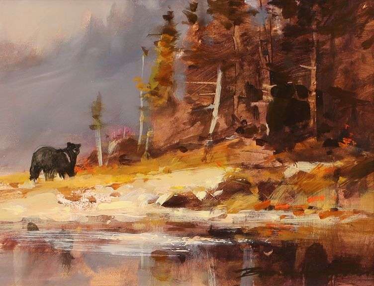 BRENT HEIGHTON, ACRYLIC ON BOARD