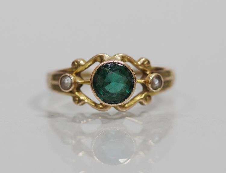 14kt YELLOW GOLD ANTIQUE RING