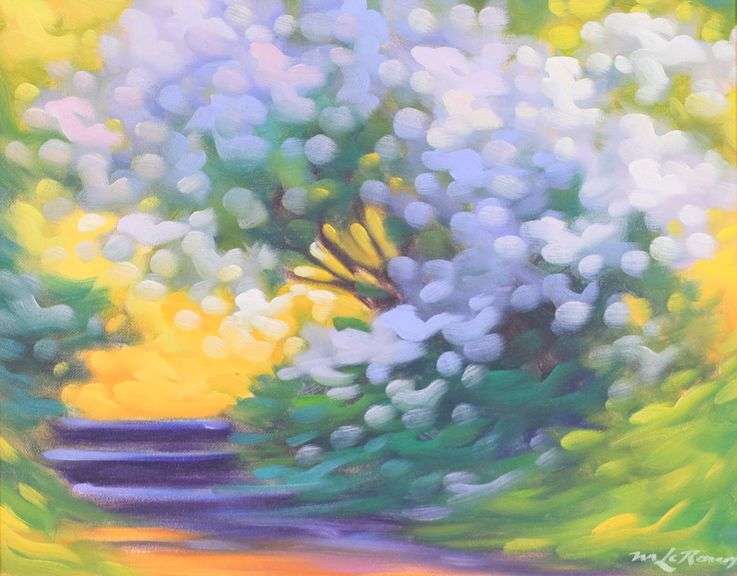 MICHEL LEROUX, OIL ON CANVAS