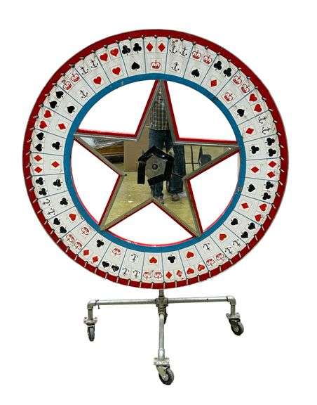 1930-40s CROWN AND ANCHOR CARVINAL GAMING WHEEL - Hodgins Halls Auction ...