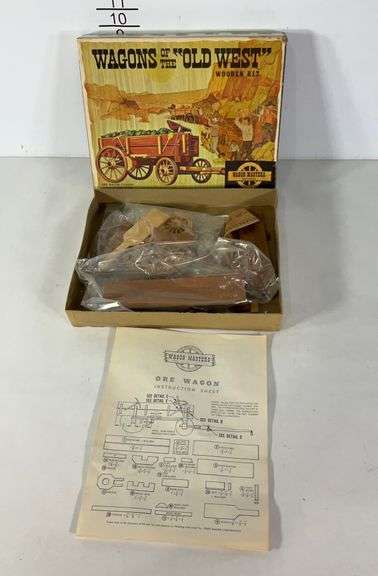 Wagons of the old west wooden kit ore wagon - Hash Auctions