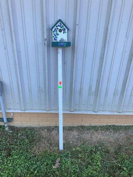 Floral theme feeder, 54”H