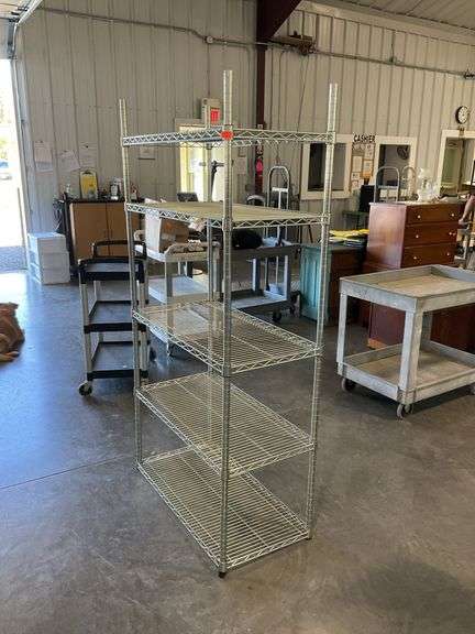 Safe Racks wire grid shelf storage rack - Hash Auctions