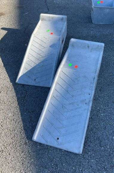 Pair of poly ramps, 36”L x 10”W