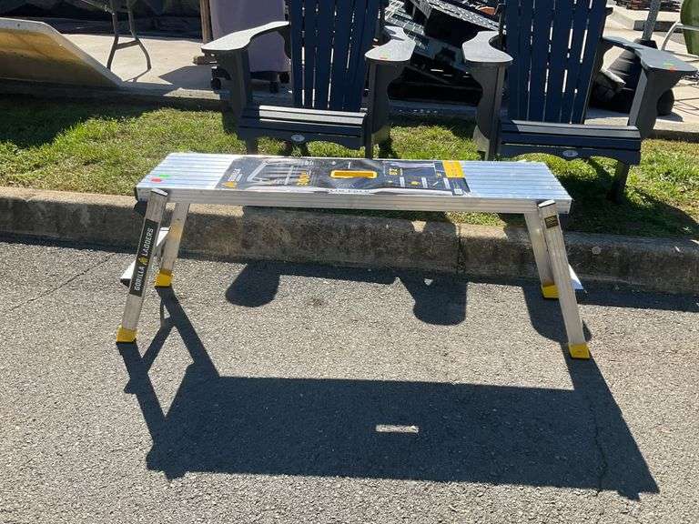 Gorilla work platform, 300lb load capacity, 8’2”max reach, 47”L x12”W