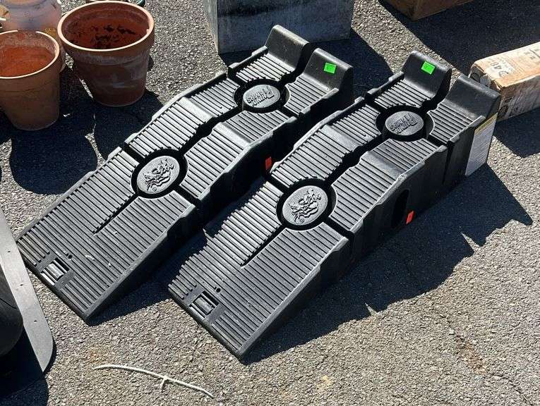 Pair of poly ramps, 10”W x 35”L