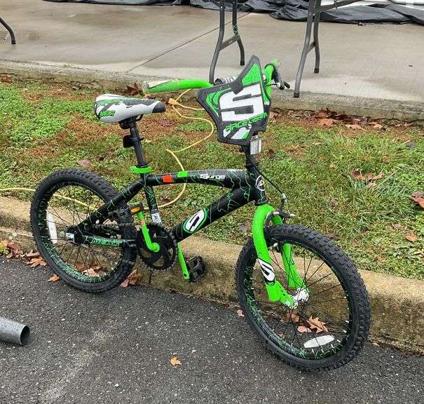 Next kids bike, surge ed., rubber grip handlebars, 18”frame, brakes work, tires have air, read to ride condition