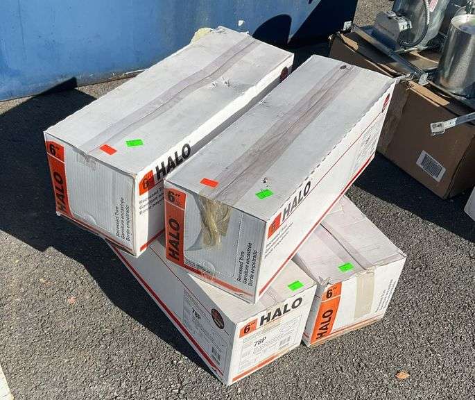 Halo 6”recessed lighting, still in packaging, non tested by Hash Auctions
