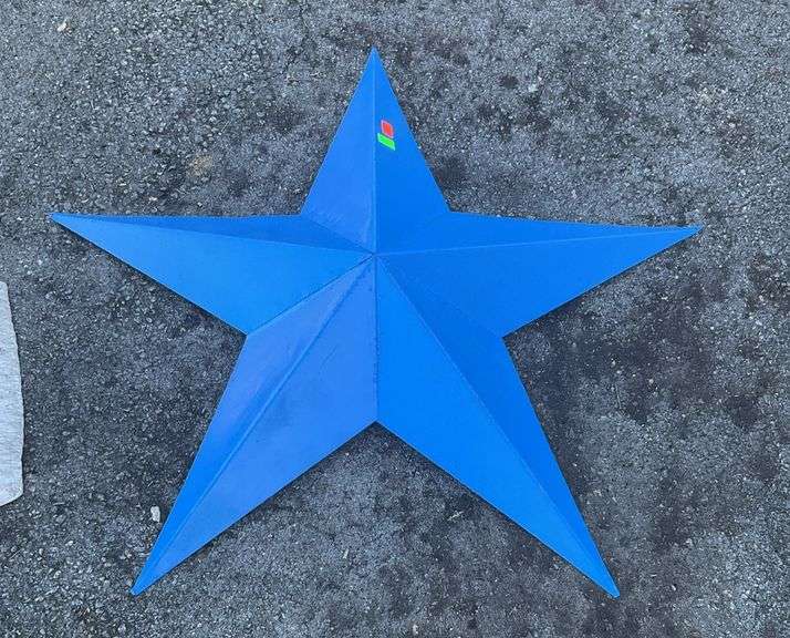 Decorative Star, metal body, 5-points, 39”point to point