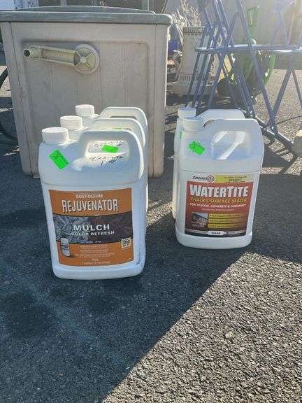 3-rejuvenator jugs, 2-waterTite, all items are 1gal and have not been opened