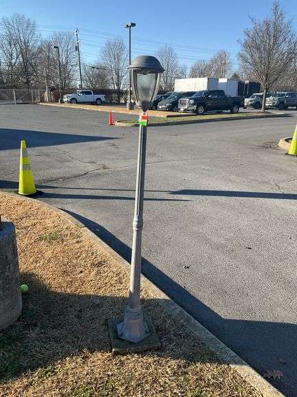 Free standing light post, 65”H, non tested by Hash Auctions
