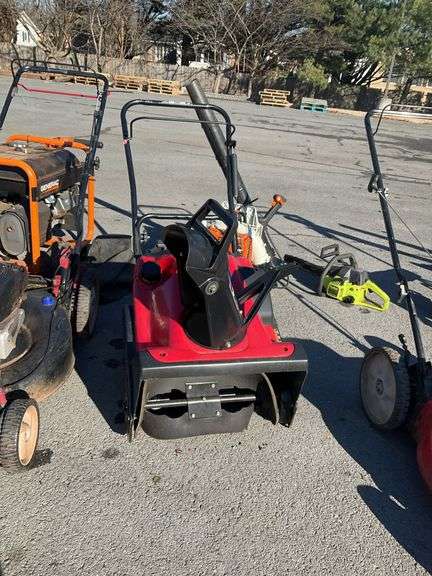Toro snow thrower, ccr 2450, 5HP, 20”width, item comes from locale sales/repair shop, sells as-is for parts of repairs
