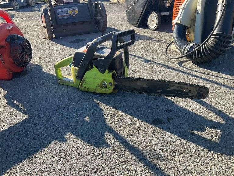 Poulan pro chainsaw, 13”bar/chain, item comes from locale sales/repair shop, sells as-is for parts of repairs