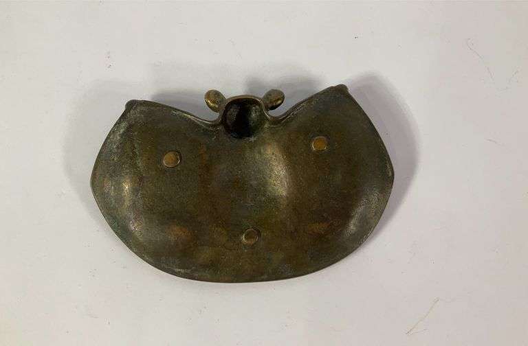 Brass bat ashtray / trinket dish. Reading Hardware. - Hash Auctions