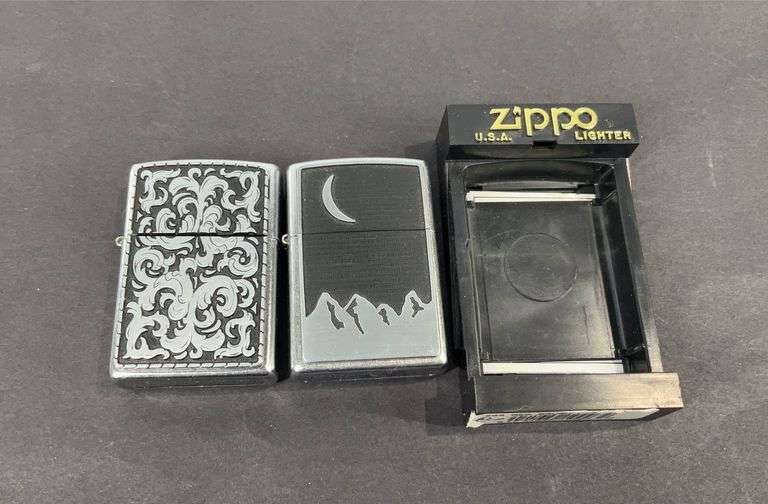 Two zippo lighters Hash Auctions