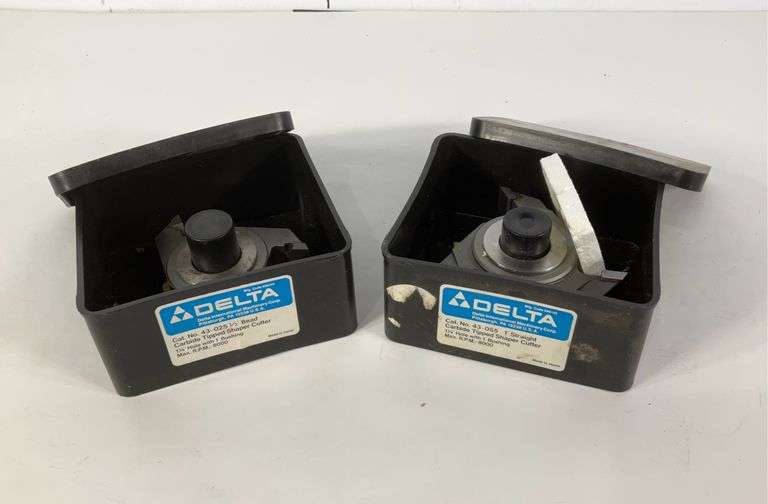 2 Delta tipped shaper cutters. Hash Auctions