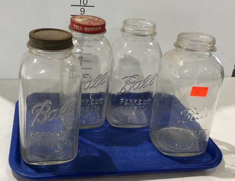 Four ball perfect mason jars Hash Auctions