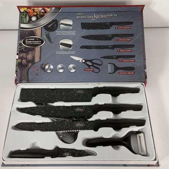 Kentucky Cutlery Company 6pc kitchen knife set with speckled finish