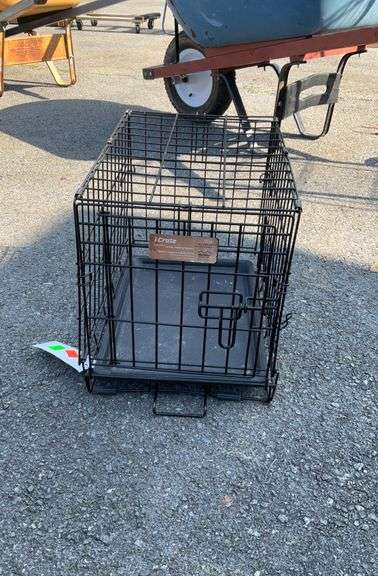 I-crate wire pet crate with poly liner, 18”L x12”W x14”H