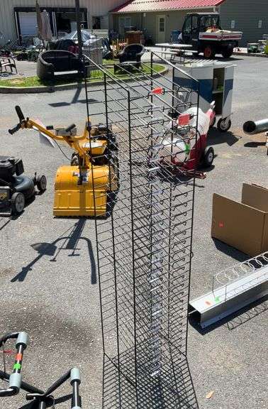 Store Display Wire rack, 12.5wide x 12” deep x 57” tall, - Hash Auctions