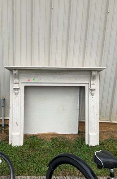 Fireplace mantle wooden body, 63”W x 52”H